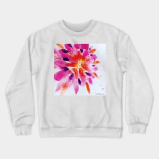 Watercolor Flower Burst Crewneck Sweatshirt